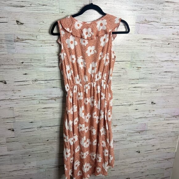 Hello MIZ Orange and White High Low Dress - Picture 7 of 7